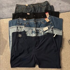 FIVE PANT BUNDLE!! Size 48x32 - NWT!!!